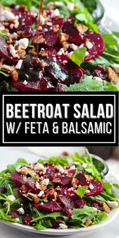 beetroot salad w / feta & balsamic is the perfect side dish