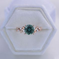 2 Carat Teal Sapphire Floral Yellow Gold Engagement Ring Gemstone Engagement Rings Sapphire, Brilliant Cut Engagement Rings, Montana Sapphire Engagement Ring, Turquoise Ring Engagement, Gray Moissanite, Dream Wedding Ring, Nature Inspired Engagement Ring, 14k Yellow Gold Engagement Ring, Blue Engagement Ring