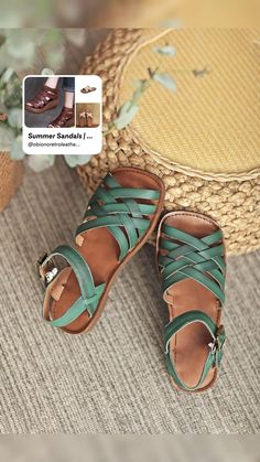 Slingbacks, Brown Beige, Obiono Shoes, Strap Flat Sandals, Facebook Features, Retro Jewelry, Summer Color, Summer Colors, Flat Sandals