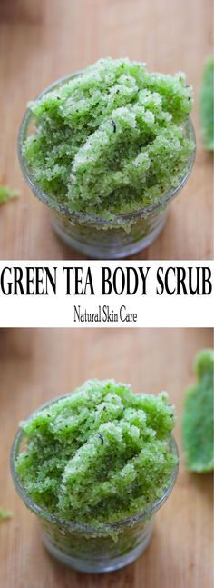 Easy green tea sugar scrub with all the benefits of green tea and only three ingredients. Add essential oils for a nice aroma Benefits Of Green Tea, Green Tea Benefits