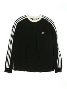 Adidas Pullover Sweater Size: X-Large Tops - used. 93% COTTON, 7% SPANDEX | Adidas Pullover Sweater: Black Tops - Size X-Large Casual Long Sleeve Tops With Three Stripes, Long Sleeve Cotton Top With Three Stripes, Cotton Long Sleeve Top With Three Stripes, Cotton Tops With Three Stripes Long Sleeve, Long Sleeve Tops With Three Stripes For Fall, Casual Three Stripes Tops For Fall, Black Long Sleeve Tops With Three Stripes Branding, Adidas Long Sleeve Tops With Three Stripes, Adidas Tops With Ribbed Cuffs For Streetwear