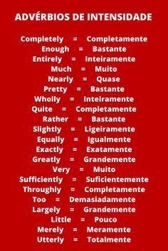 a red poster with the words adverios de intensidade