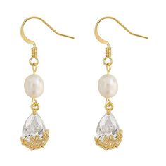 PRICES MAY VARY. Elegant and feminine:Trendy gold dangle earrings for women, featuring a teardrop-shaped design and elegant pearl accents. Size:1.77"(H)*0.59"(W).Hook Design,Easy to put on and take off. Hypoallergenic and safe: Crafted with care, these gold earrings for women are made from high-quality materials that are gentle on sensitive skin, ensuring a comfortable wear without any irritation. Statement-making and glamorous: With their long and dangling design, these earrings add a touch of Gold Cubic Zirconia Teardrop Earrings As Gift, Gold Plated Teardrop Pearl Earrings, Gold-plated Teardrop Pearl Earrings, Gold Dangle Pearl Earrings With Cubic Zirconia, Gold Hypoallergenic Teardrop Bridal Earrings, Gold Teardrop Hypoallergenic Bridal Earrings, Gold Teardrop Pendant Cubic Zirconia Earrings, Gold Teardrop Cubic Zirconia Earrings, Gold Plated Teardrop Dangle Earrings