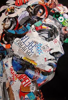 a pile of different types of stickers on top of each other