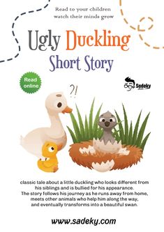 the book cover for ugly duckling short story