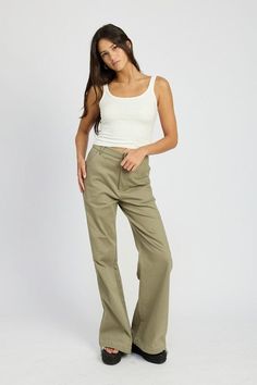 These versatile pants feature a flattering high waist for a slimming effect and wide legs for a chic, retro look. Perfect for any occasion, these pants will take your outfit to the next level. SIZE & FIT :MODEL WEARS SIZE SMALLMODEL'S HEIGHT 5'9 Fabric Contents: 97% COTTON, 3% SPANDEX *color may vary slightly due to image and screen lighting* **FREE SHIPPING** *In stock ships approx. 3-4 bus days after purchase from CA* High Waisted Wide Leg Pants, Maxi Romper, High Waist Wide Leg Pants, Black Knit Dress, Printed Shirt Dress, Effortless Elegance, Wide Legs, Tube Dress, Night Looks