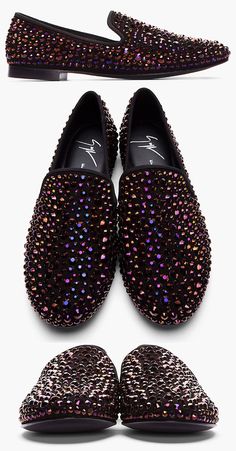 Giuseppe Zanotti purple Swarovski crystal studded Kevin loafers Studded Loafers, Spike Shoes, Men's Dress Shoes, Groom Shoes, Classy Shoes, Exclusive Shoes, Oxford Shoes Men, Fancy Shoes, Sparkly Dress