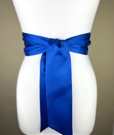 "Royal Blue Sash Belt  Royal Satin Sash  Royal Blue Wedding Sash  Blue Bridesmaid Sash  Flower Girl Sash, Royal Blue Satin Sash  Satin Swank This Satin Swank® reversible waist sash is the perfect finishing touch for your bridesmaid, wedding, or special occasion dress, or just the right piece to add instant polish to your dress or top. Depending on your waist size and the length you choose (60, 75, and 90 inch lengths available), you can wrap the sash around your waist once or twice. You decide w Blue Sash, Bridesmaid Sash, Royal Blue Wedding, Wedding Sash Belt, Waist Sash, Satin Sash, Wedding Sash, Wedding Belts, Sash Belts