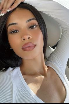 pinterest:thealluregems🫧 || follow for more trending pins!! #thealluregems #explorepage #foryoupage #trending #aesthetic #makeup #summermakeuplooks #naturalmakeup #bridal #makeupoftheday #makeuplover #summer #lashes #clearskin #skincare #beauty #model #instagram Fall Baddie Makeup, Minimalist Glam Makeup, Pretty Makeup Aesthetic, Amazing Makeup Looks, Matt Makeup Look, Medium Low Contrast Makeup, Makeup For Work Everyday, Baddie Natural Makeup, Uk Makeup Looks