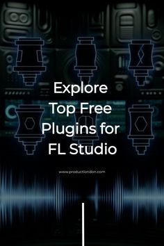 Explore top free plugins for FL Studio against a futuristic digital background.