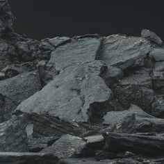 a pile of rocks sitting next to each other