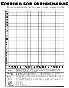 an image of a spanish calendar with numbers and letters in the form of squares, which are