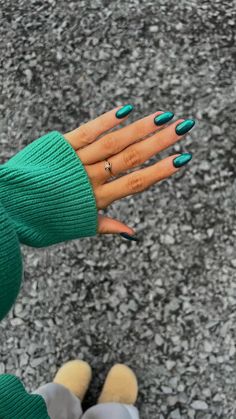 Fall outfits. Fall fashion. Fall casual outfit. Fall everyday outfit. Casual outfit. Early fall outfit. Comfy casual outfit. Trendy fashion. Everyday wear. Cute outfit. Fall aesthetic. Fall outfit aesthetic.   • green  • green nails  • fall nails  • winter nails  • shiny nails  • almond shape nails  • emerald   • emerald green  • emerald green nails Green Nails December, Matte Green Nails Christmas, Green Chrome Nails Acrylic, Christmas Nails Chrome Green, Dark Green With Chrome Nails, December Green Nails, Gem Tone Nails, Dark Green Chrome Nails Designs, Christmas Green Chrome Nails