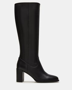 Step up your style with the JOVANA knee-high block heel boot. Crafted with a rounded toe, these boots offer both comfort and sophistication. The perfect addition to any outfit, these boots will elevate your look with their sleek design and sturdy heel. 2.75 inch heel height Size 6 measurements: 14.5 inch shaft circumference, 14.25 inch shaft height Size 8 measurements: 15.5 inch shaft circumference, 15.25 inch shaft height Size 10 measurements: 16.5 inch shaft circumference, 16.25 inch shaft hei Heel Boot, Block Heel Boots, High Leg Boots, Elevate Your Look, Fun Bags, Boot Shoes Women, Step Up, Women's Boots, Sleek Design