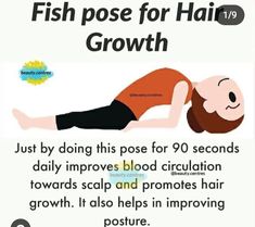 a poster describing how to use fish poise for hair growth