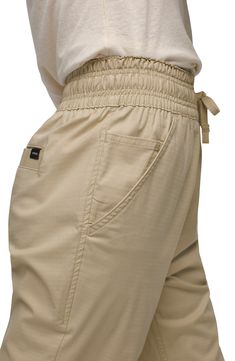 Be ready for any adventure in these sporty, outdoor-approved pants  made with a relaxed fit and drawstring waistband. 32" inseam Elastic/drawstring waist Front slant pockets; coin pocket; side-zip pocket; back welt pockets 58% organic cotton, 39% recycled polyester, 3% elastane Machine wash, tumble dry Imported Travel Fits, Ripstop Pants, Prana Pants, Ripstop Fabric, Designer Clothes For Men, Modern Outfits, Inspiration Style, Autumn Fashion Women, Waist Pants