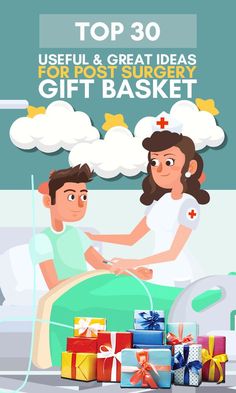 the top 30 useful and great ideas for post - surgery gift basket is on sale