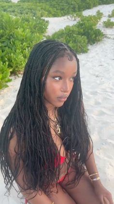 Summer Hair Black Women, Island Hair, Cute Curly Hairstyles, Girls Braids