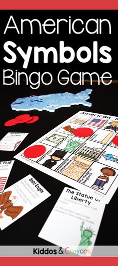 an american symbols game is shown with the title