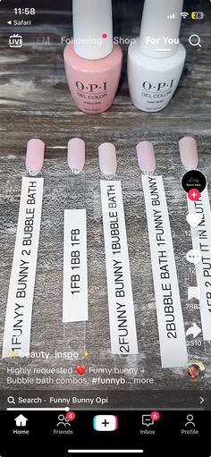 Gel Nail Combinations, Cdc Nail Colors, Opi Gel Polish Colors Wedding, Light Pink Nails Color Name, Dipped Tip Nails, Wedding Dip Nails For Bride Short, Sally Henson Nail Polish Colors, Salon Gel Nail Colors, Wedding Opi Nail Polish