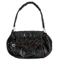 Brighton 3D Masterpiece Collection Black Brown Leather Braided Knot Shoulder Bag Great used vintage condition. Measurements when lying flat: 14" Width  9" Height Women Accessories Bags, Brighton, Purses And Handbags, Bags Handbags, Black And Brown, Shoulder Bags, Brown Leather, Shoe Accessories, Braids