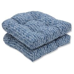 two blankets folded on top of each other in grey and white herringbones pattern