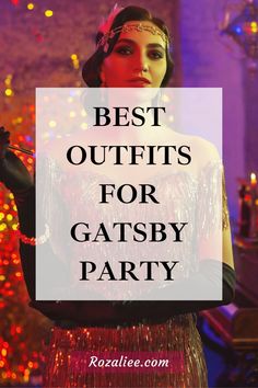 Enter the Jazz Age with our fun guide to flapper costume ideas for the Great Gatsby parties. From perfect headpieces to killer flapper dresses, we have everything you need to look like you just stepped out of a Roaring 20s party.  #greatgatsbypartydress #flapperstyledressesgatsby #1920shairaccessoriesflapperstyle  flapper girls 1920s costumes great gatsby party dress outfits what to wear to a gatsby party The Great Gatsby Party Dress, 1920s Flapper Dress Costume, Great Gatsby Attire For Women, Roaring 29s Party, The Gatsby Outfit, 20 Style 1920s, Flapper Outfits Gatsby Roaring 20s, Gatsby Masquerade Party Outfit, Roaring 20s Inspired Outfit