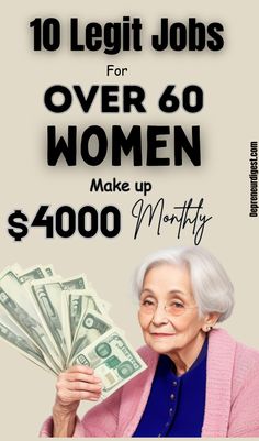 Jobs For Over 60 Women Weekend Jobs, Make 100 A Day, Jobs For Women, Easy Jobs, High Paying Jobs, Social Media Jobs, Starting A New Job, Part Time Jobs, Marketing Jobs