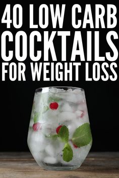 Low Calorie Cocktails, Low Carb Cocktails, Summer Drinks Alcohol, Keto Cocktails, Low Carb Drinks, Keto Drink, Vodka Drinks, Cocktail Drinks Recipes