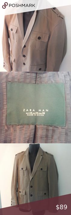 I just added this listing on Poshmark: ZARA MAN Military Style Blazer. #shopmycloset #poshmark #fashion #shopping #style #forsale #Zara #Other Military Jacket Green, Man Blazer, Camouflage Jacket, Fitted Dress Pants, Style Blazer, Military Coat, Slim Fit Dresses, Mens Khakis