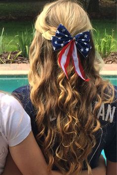 27 Fabulous Fourth Of July Hairstyles To Rock 4th Of July Hairstyles Half Up Half Down, Fourth Of July Hairstyles For Curly Hair, 4th Of July Hairstyles For Women Bandana, July 4 Hairstyles, Cute Hairstyles For 4th Of July, 4th July Hairstyles, 4th Of July Hairstyle, Fourth Of July Hairstyles For Women