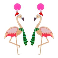 PRICES MAY VARY. Flamingo Earrings:This earring adopts the design style of flamingo, which is simple, unique and very fashionable. Flamingo Drop Dangle Earrings:This flamingo earring is simple and elegant, with fashionable and classic design. It can match all your clothes, leaving a deep impression. High Quality:This earring is made of high-quality materials, which can be worn for a long time without causing a burden on the ears. Best Gift:This jewelry is the best choice for gifts. You can give Christmas Flamingo, Boho Tropical, Flamingo Earrings, Flamingo Christmas, Tropical Bird, Earrings For Girls, Bird Earrings, Earrings Christmas, Tropical Birds