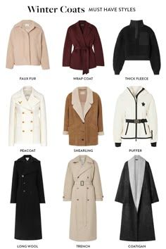 Coat For Women Winter, Coat Winter Outfits Women, Must Have Jackets For Women, Jackets For Winter For Women, How To Style Coats Winter, Woman Winter Coat, Winter Styling Women, Jacket For Winter For Women, Winter Jacket Style