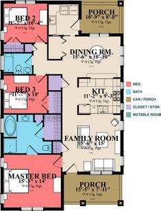 the floor plan for a two story house