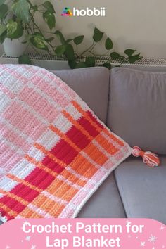 the crochet pattern for lap blanket is easy to make