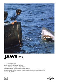 an image of jaws in the water