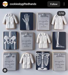 the cookies are decorated to look like medical items