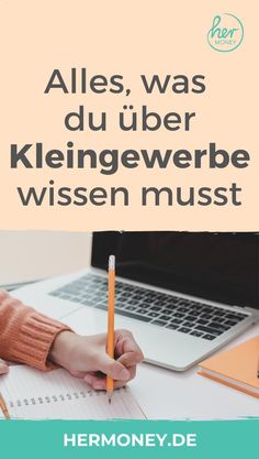 a person is writing on a notebook with a pencil in their hand and the words, alles, was du luber klingweier wissene