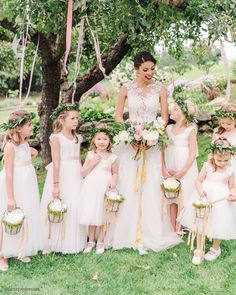 Flower Girl Dresses: 30 Looks For Girls + FAQs ❤ boho flower girl dresses white rustic fattiepiedresses #weddingforward #wedding #bride #flowergirldresses Multiple Flower Girls