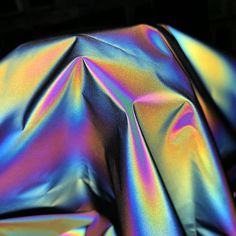 holographic rainbow garments Holographic Fashion, Holographic Fabric, Keys Art, Reflective Material, Easy Hairstyles For Long Hair, Photo Reference, Foil Print, Fabric Decor, To Sell