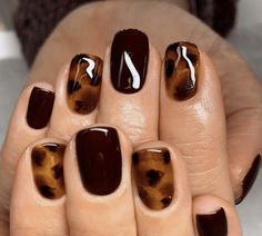 Cute Thanksgiving Nails, Colors Nails, Cute Nails For Fall, Almond Nails Designs, Pretty Gel Nails, Nails 2021, Thanksgiving Nails, Black Nail