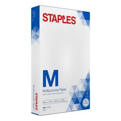 staples multipurpose paper, 8 x 11 inches, white, 50 sheets / pack