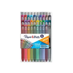 Paper Mate InkJoy Gel 30pk Gel Pens 0.7mm Medium Tip Multicolored Cute Gel Pens, Note Taking Pens, Papermate Gel Pens, Inkjoy Pens, Papermate Inkjoy Gel Pens, Paper Mate Pens, Colorful Pens, School Supplies Highschool, Pretty School Supplies