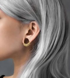 Classic Ring Stack in Steel - Ring Stacks - Ask and Embla Ask And Embla, Teardrop Plugs, Stretched Lobes, Alternative Jewelry, Septum Jewelry, Daith Piercing, Ring Stack, Tunnels And Plugs, Stretched Ears