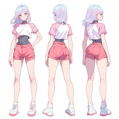 Cloth Reference, Clothes Reference, Character Model Sheet, Model Sheet, Dungeons And Dragons Characters, Anime Drawings Tutorials, Character Sheet, Cartoon Character Design, Character Modeling