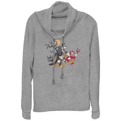 She'll love getting into the spooky spirit of the season with this Disney's Mickey Mouse And Friends Trick Or Treaters Plus Size Cowlneck Graphic Lightweight Long Sleeve. © Disney FEATURES Cowlneck Long sleevesFABRIC & CARE Polyester, rayon, spandex Machine wash Imported Size: 1X. Color: Gray Heather. Gender: female. Age Group: adult. Minnie Mouse Pumpkin, Mouse Pumpkin, Pumpkin Harvest, Mickey Mouse And Minnie Mouse, Trick Or Treaters, Trick Or Treater, Mickey Mouse And Friends, Disney Trip, Fall Fun