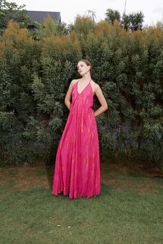 Boho Halter Maxi Dress Pink Tie Dye Maxi Dress Open Back - Etsy Bohemian Tie-dye Maxi Dress For Beach, Spring Tie-dye Maxi Dress For Beach, Summer Tie-dye Natural Dye Maxi Dress, Summer Cotton Tie-dye Maxi Dress, Tie-dye Maxi Beach Dress, Floor Length Maxi Dress, Tie Dye Maxi, Tie Dye Maxi Dresses, Pink Tie Dye