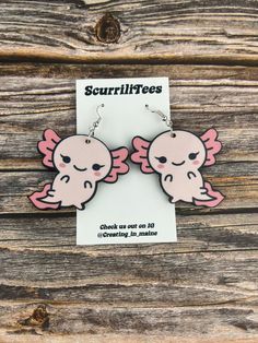 Double sided sublimation Hardboard on hypoallergenic hooks Sea Creature, Sea Creatures, Auburn, Jewelry Earrings Dangle, Gifts For Kids, Etsy Earrings, Double Sided, Dangle Drop Earrings, Dangle Earrings