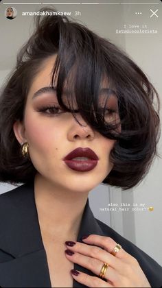 Rich Girl Hair, Hot Haircuts, Hair Inspiration Short, Graduation Hairstyles, Short Hair Color, Trending Haircuts, Red Lipstick, Short Hairstyles For Women, Short Hairstyles