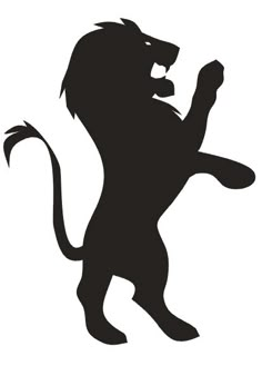 the silhouette of a lion is shown on an iphone screen, and it appears to be in